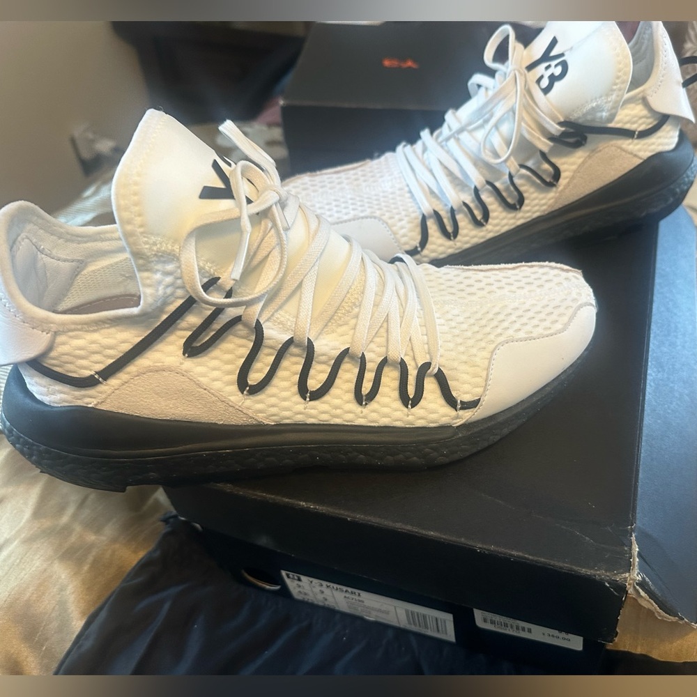 Y-3 White and Black Men's Sneakers